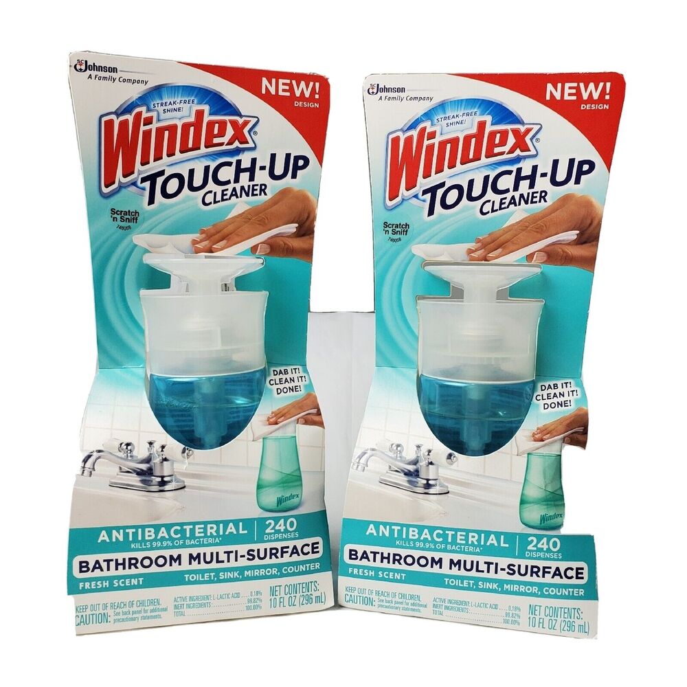2 Windex Touch Up Multi Surface Cleaner Fresh Scent Discontinued